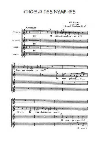 Choeur des nymphes
